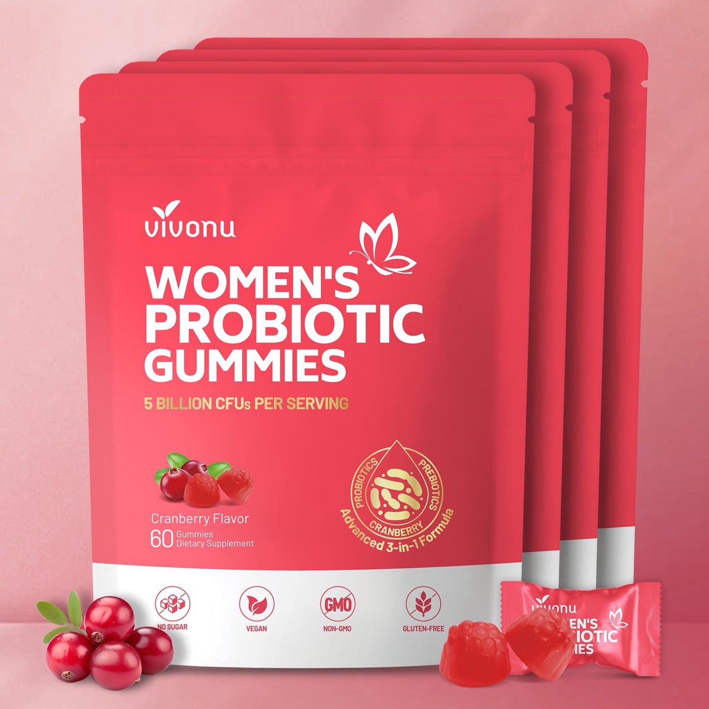 Vaginale probiotiske gummier