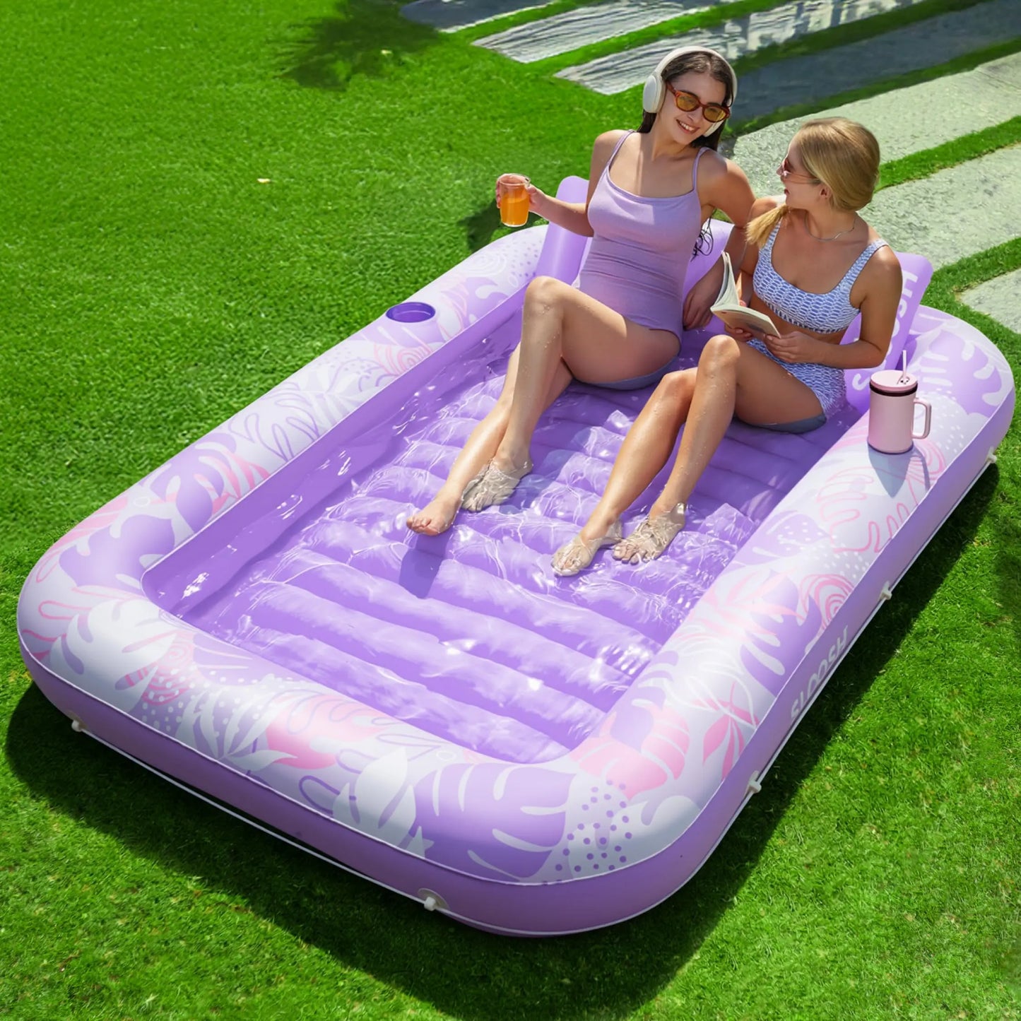 Inflatable Tanning Pool Lounger Float