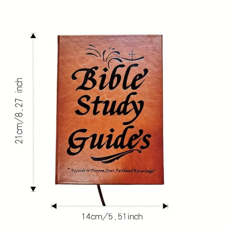 Christianartworkshop 66-Page Bible Study Guide Journal for Daily Devotions and Group Study