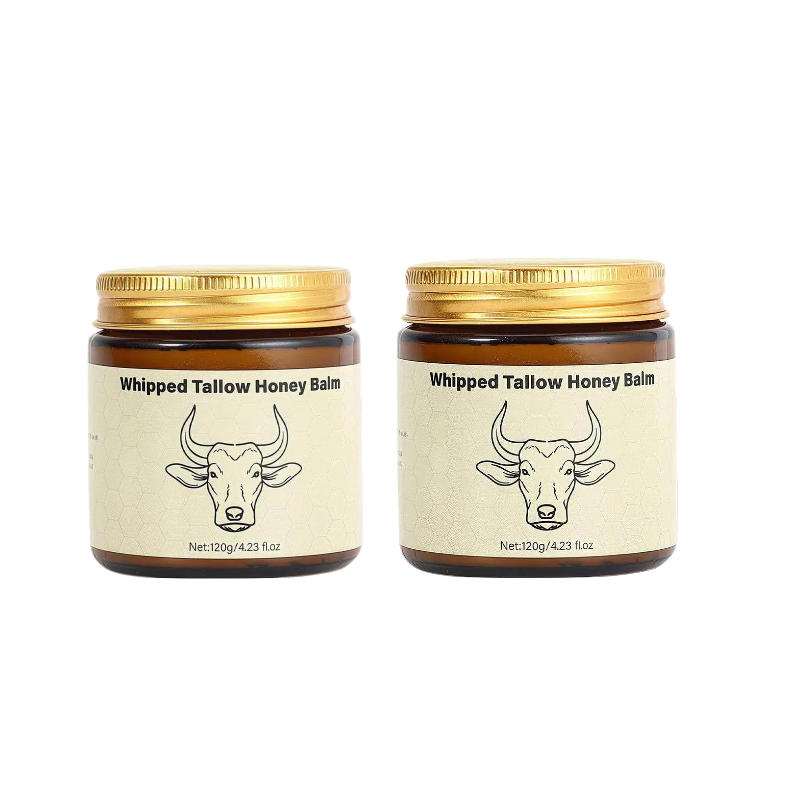 Whipped Tallow Honey Balm | 4 oz Grass-Fed Moisturizer for Face & Body | Lavender Scented Hydrating Cream for Dry Skin