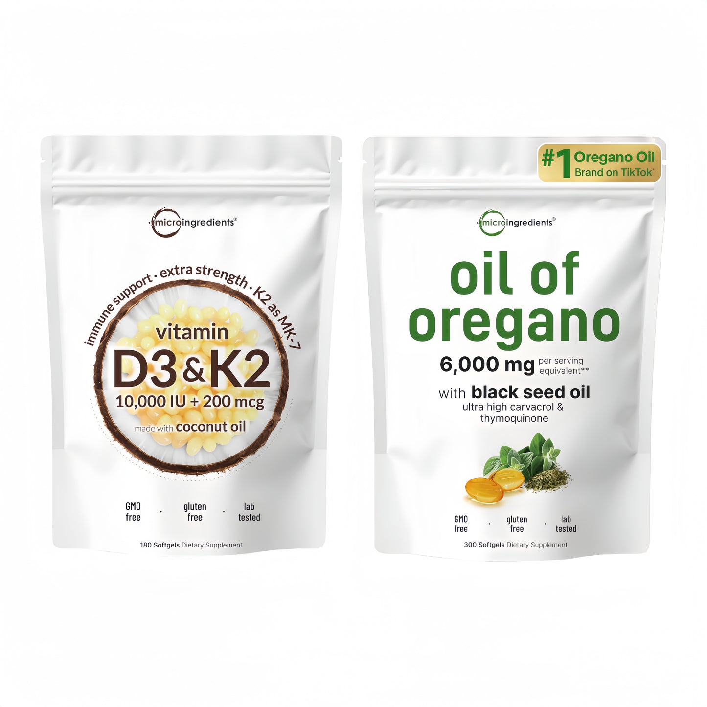 Micro Ingredients 3-in-1 Wellness Softgel Set