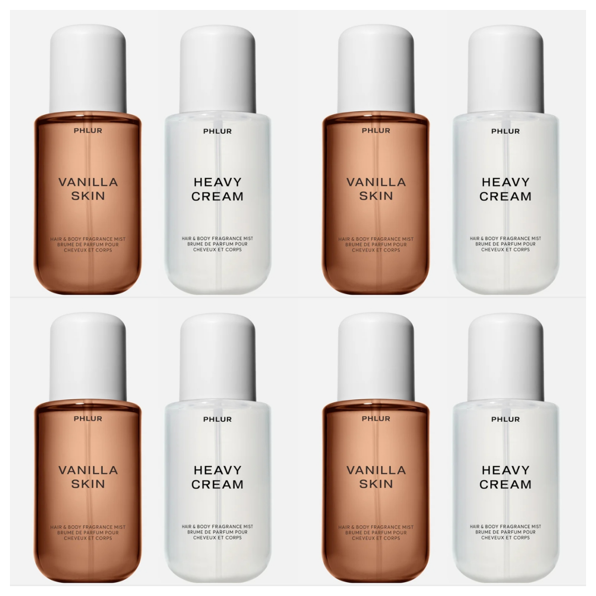 Vanilla Skin & Heavy Cream Duo Hair & Body Fragrance Mist