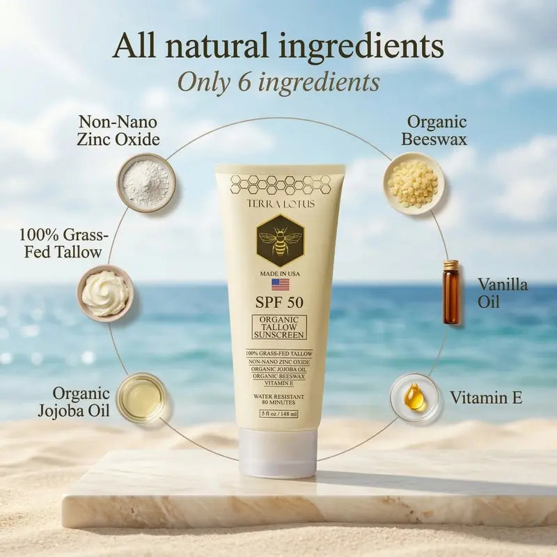 Organic Tallow Sunscreen SPF 50