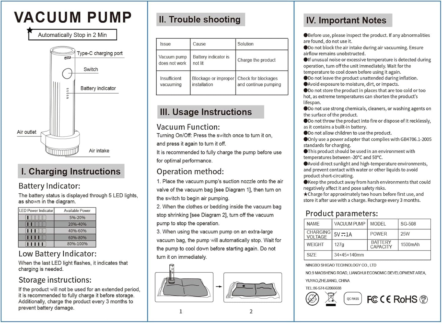 15 Pack Vacuum Storage Bags + USB Pump – Space Saving Bags for Travel & Clothes