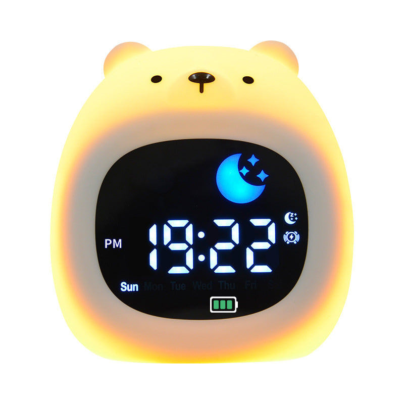 Cute Puppy Digital Alarm Clock – Silicone Night Light