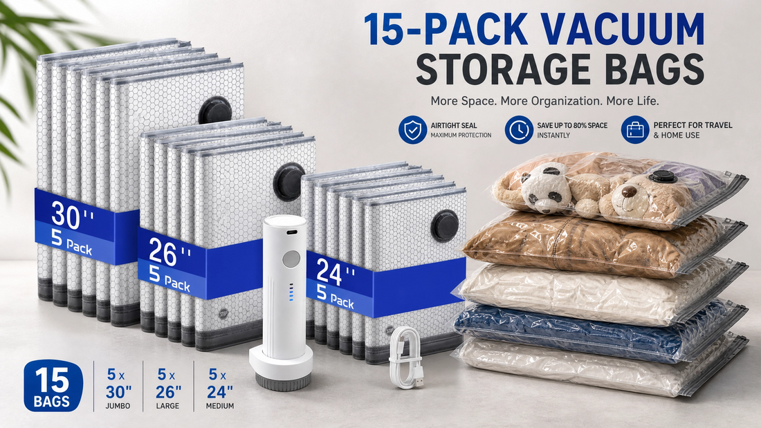 Top 8 Vacuum Storage Bags with Pump for Effortless Packing