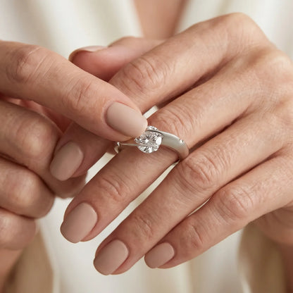 Celestial Spin Ring: Silent Smooth Spinning Moissanite Fidget Ring for Anxious Days, Ideal Gift for Women