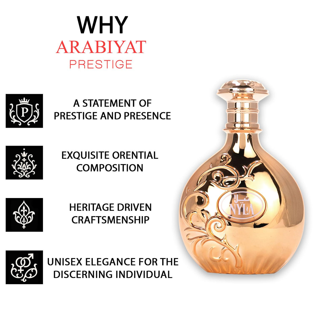Arabiyat Prestige Nyla Eau De/elle Parfum, 2.7 fl oz