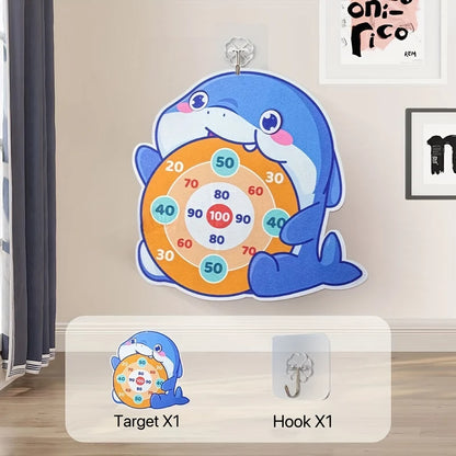Sticky Ball Launching Whale Target Toy for Parent-Child Interaction