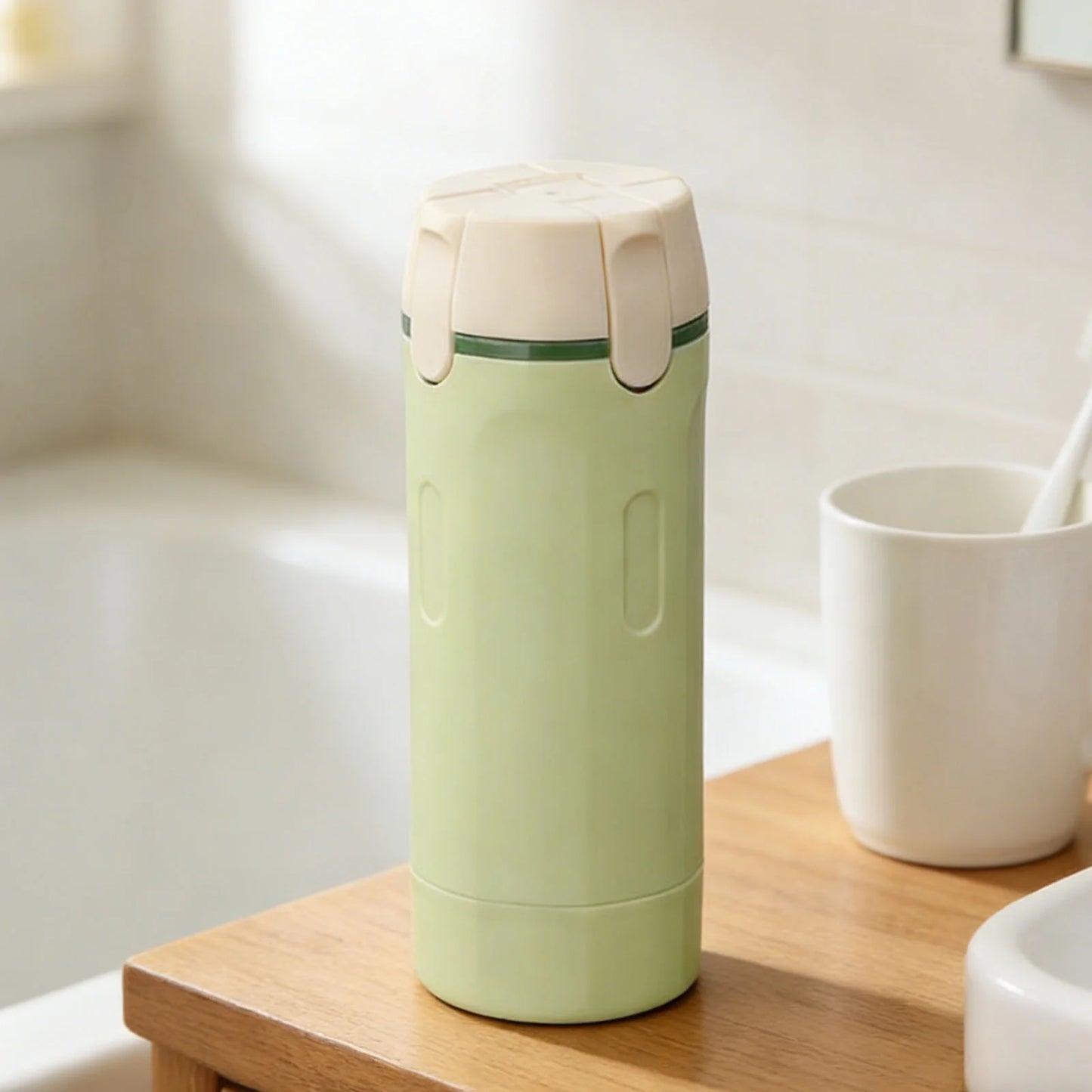 4-in-1 Portable Travel Dispenser Bottle | Compact Refillable Cosmetic & Shampoo Storage for On-the-Go