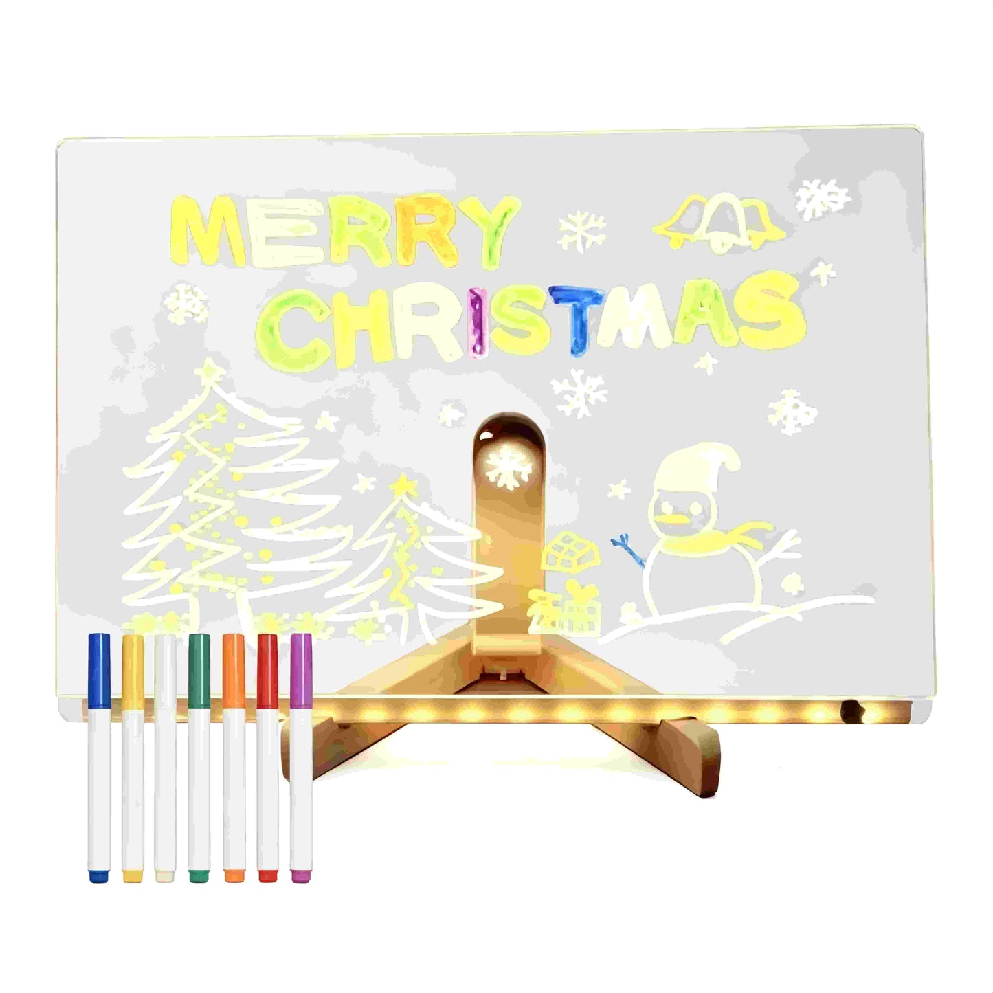 LED Acrylic Message Board – Colorful Light-Up Memo Board