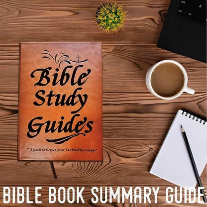 Christianartworkshop 66-Page Bible Study Guide Journal for Daily Devotions and Group Study