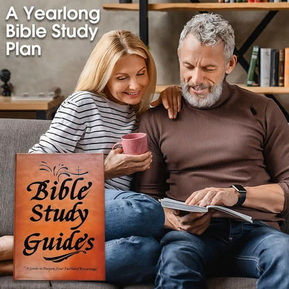 Christianartworkshop 66-Page Bible Study Guide Journal for Daily Devotions and Group Study