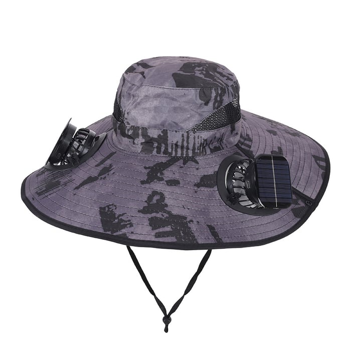 Solar Powered Sun Hat with Dual Fans – Cooling & UV Protection Hat