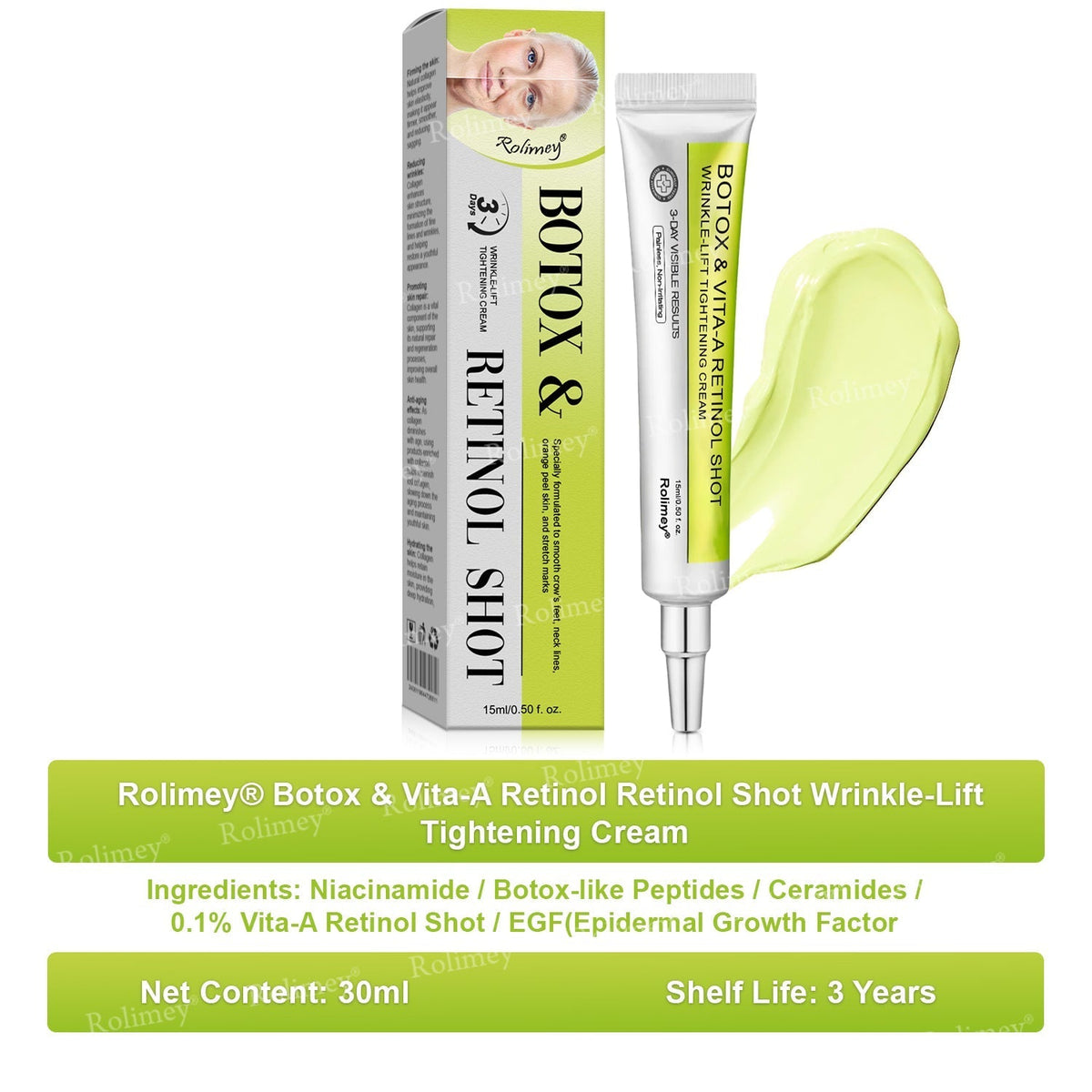 Rolimey Botox & Vita A Retinol Shot Wrinkle-Lift Tightening cream