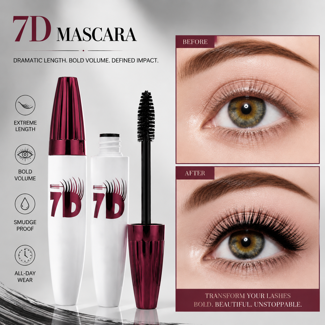 Smudge-Proof Curling & Lengthening Mascara