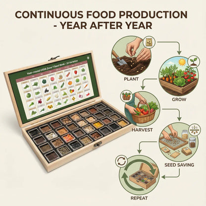 All-in-One Vegetable Seed Bank - 32 Seed Varieties