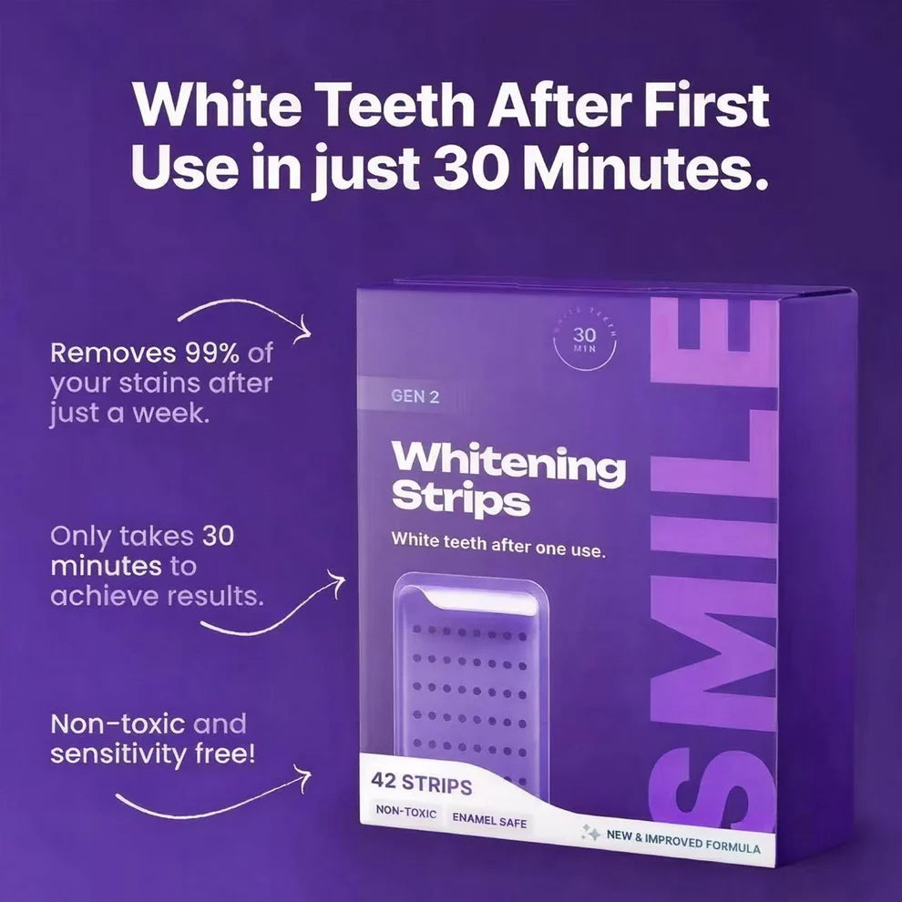 Purple Teeth whitening Strips
