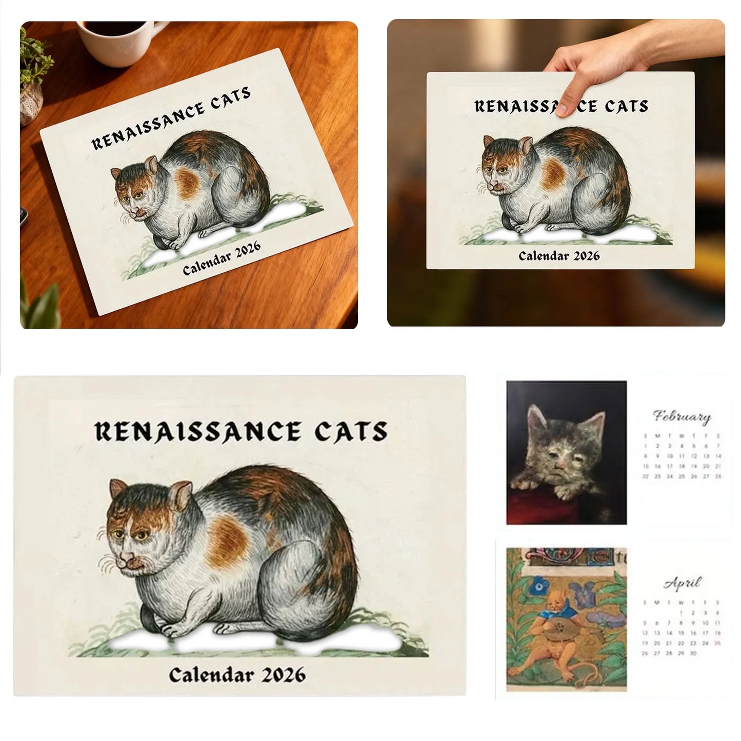 Ugly Cats In Renaissance Paintings 2026 Calendar