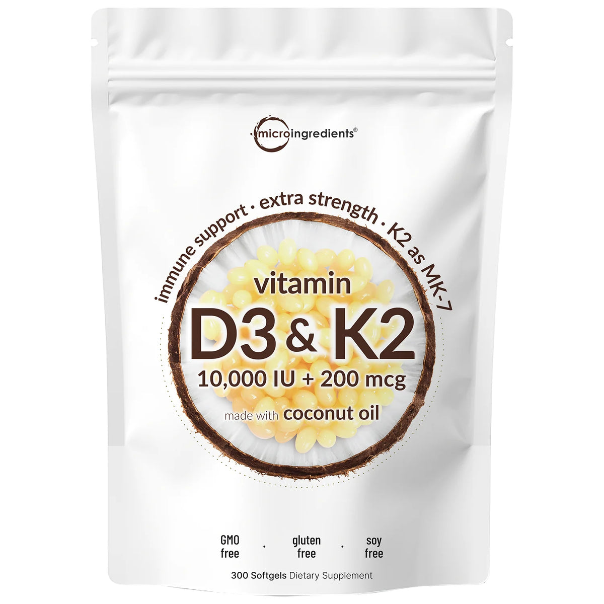 Mikroösszetevők D3-vitamin K2-vitamin kiegészítő lágyzselatin kapszulák
