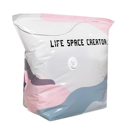 No-Pump Vacuum Storage Bags – Large Compression Space Saver Bags for Clothes, Comforters & Blankets