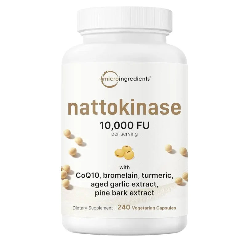 Nattokinase 10,000 FU – 240 Veggie Capsules
