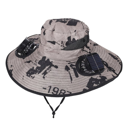 Solar Powered Sun Hat with Dual Fans – Cooling & UV Protection Hat