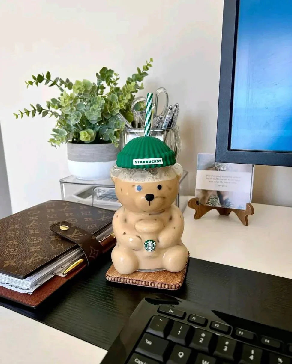 The Bearista Cup,Authentic Limited Edition Bearista Bear Glass Cup Holiday