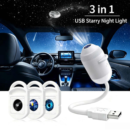 5D Mini Galaxy Star Projector – Dynamic Ambient Lighting for Bedrooms, Cars & Relaxing Spaces