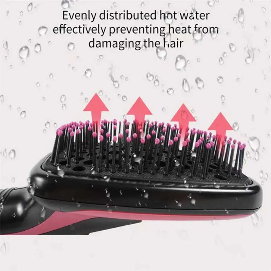 2-in-1 hair dryer styling tool, negative ion electric hot air hair comb