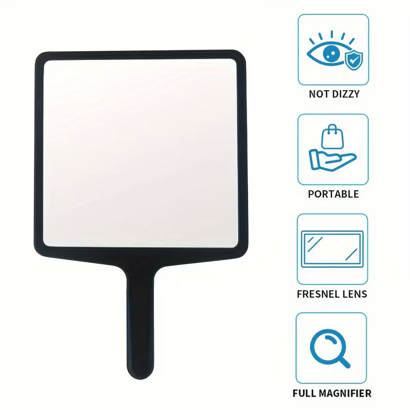 5X Flat Magnifying Glass with Fresnel Lens, Portable Handheld Magnifier