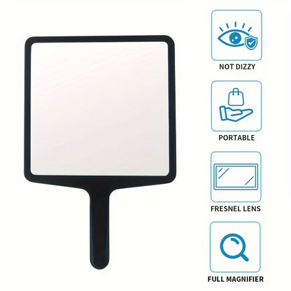 5X Flat Magnifying Glass with Fresnel Lens, Portable Handheld Magnifier