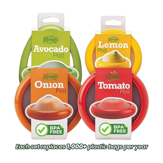 Remifa Silicone Stretch Pods, Airtight Food Storage Containers