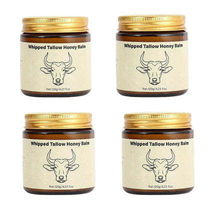 Whipped Tallow Honey Balm | 4 oz Grass-Fed Moisturizer for Face & Body | Lavender Scented Hydrating Cream for Dry Skin