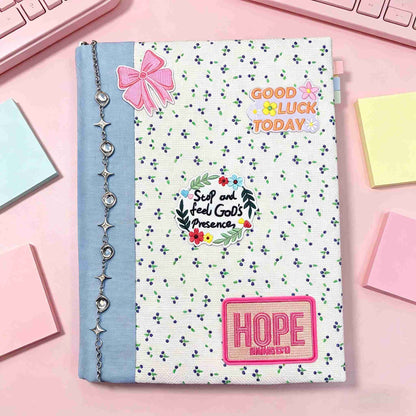 The Bible In A Year + Floral Paperback A4 Book Cover Bundle