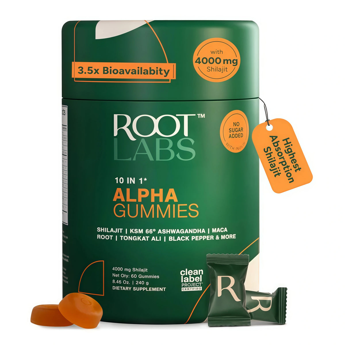 10-in-1 Shilajit Gummies(4000mg)|Alpha Gummies 60s