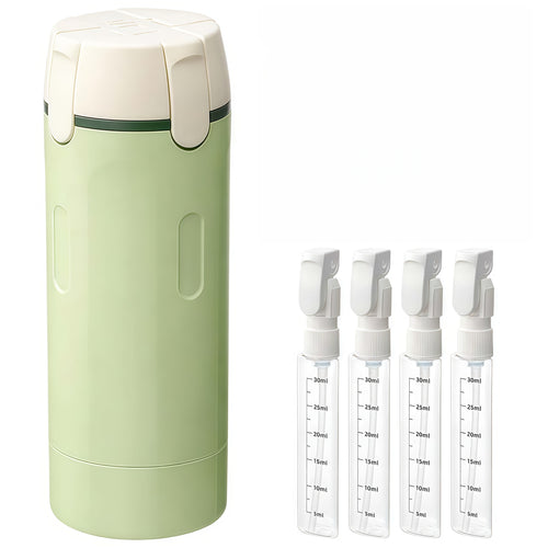 4-in-1 Portable Travel Dispenser Bottle | Compact Refillable Cosmetic & Shampoo Storage for On-the-Go