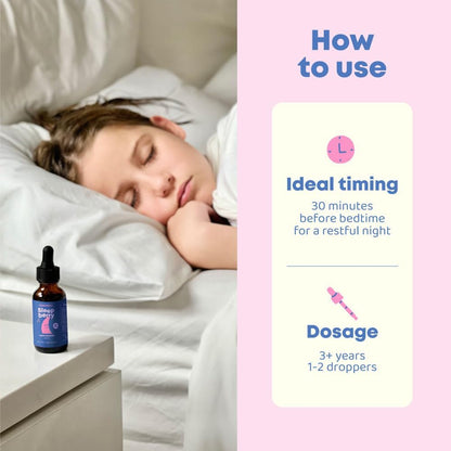 SleepBerry Liquid Melatonin for Kids - Natural Sleep Aid with Elderberry and Vitamin D
