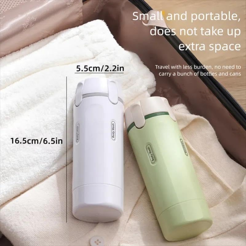 4-in-1 Portable Travel Dispenser Bottle | Compact Refillable Cosmetic & Shampoo Storage for On-the-Go