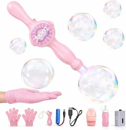 Magic Fog Bubble Machine – Elastic Bubble Wand with Smoke Effects for Kids & Parties