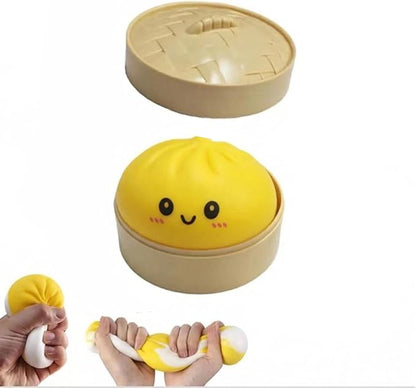 Mega Rainbow Dumplings Cute Fidget Toy, Soft Squeeze Stress Anxiety Relief Decompression Dough