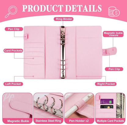100 Envelope Savings Challenge Binder – A5 Cash Budget Planner with Numbered Envelopes