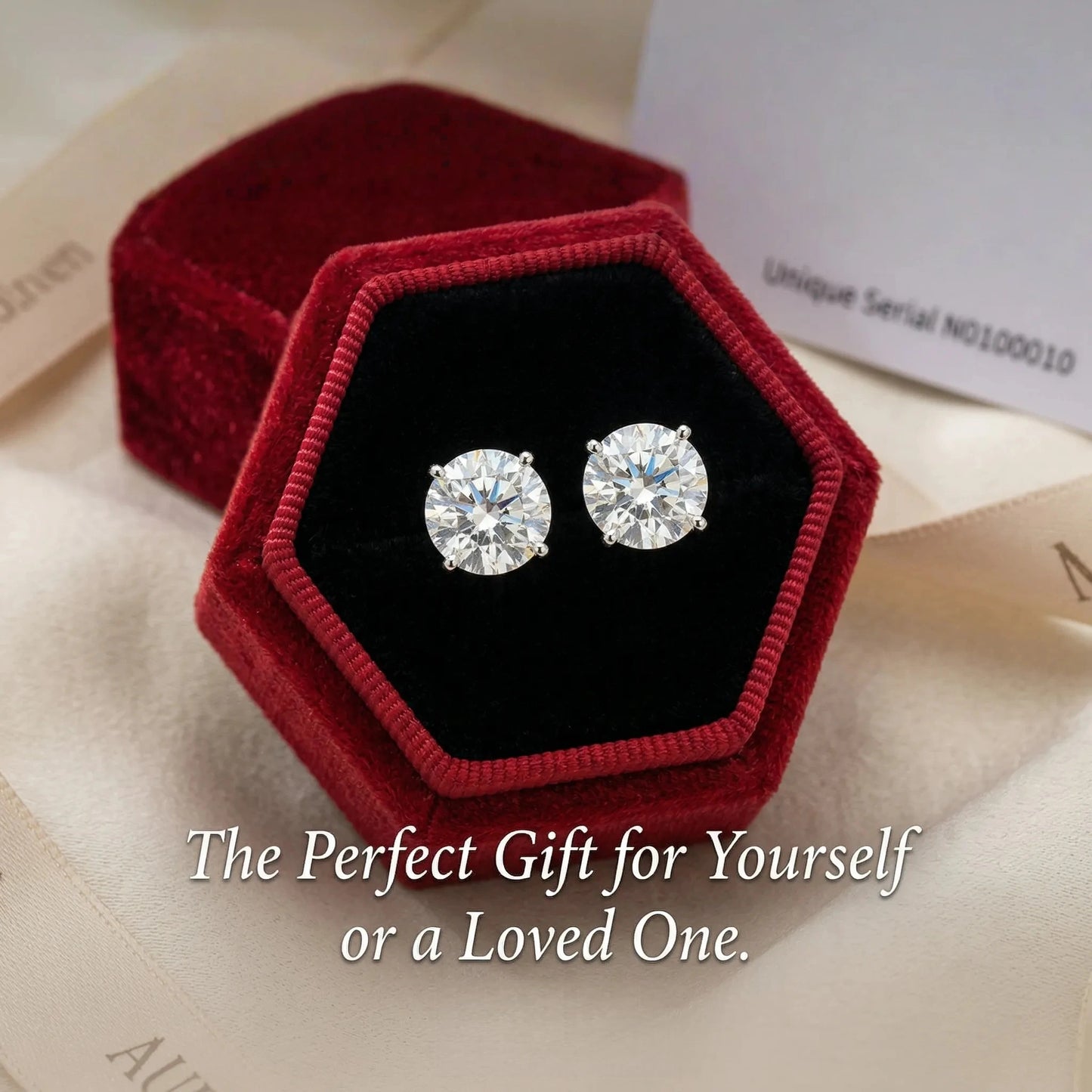 Classic Four Prong Lab Grown Round Diamond Studs