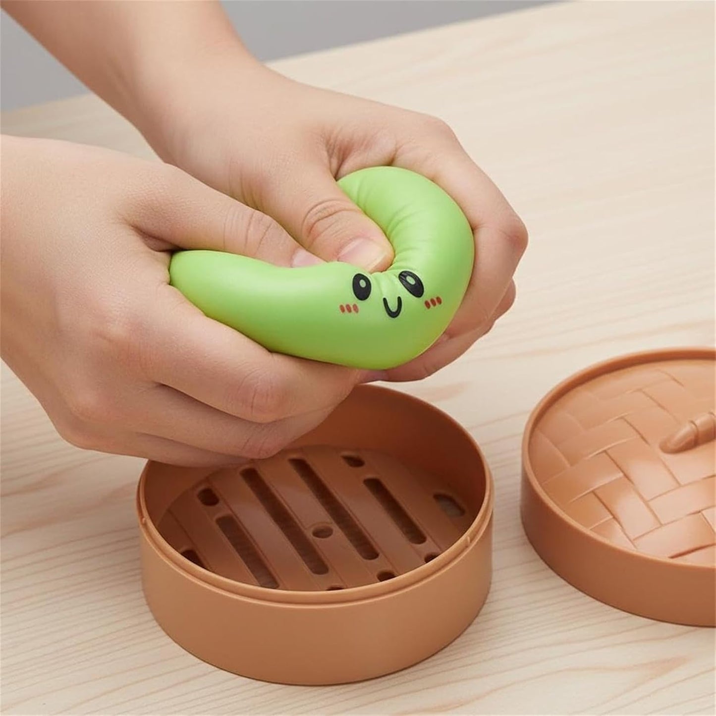 Mega Rainbow Dumplings Cute Fidget Toy, Soft Squeeze Stress Anxiety Relief Decompression Dough