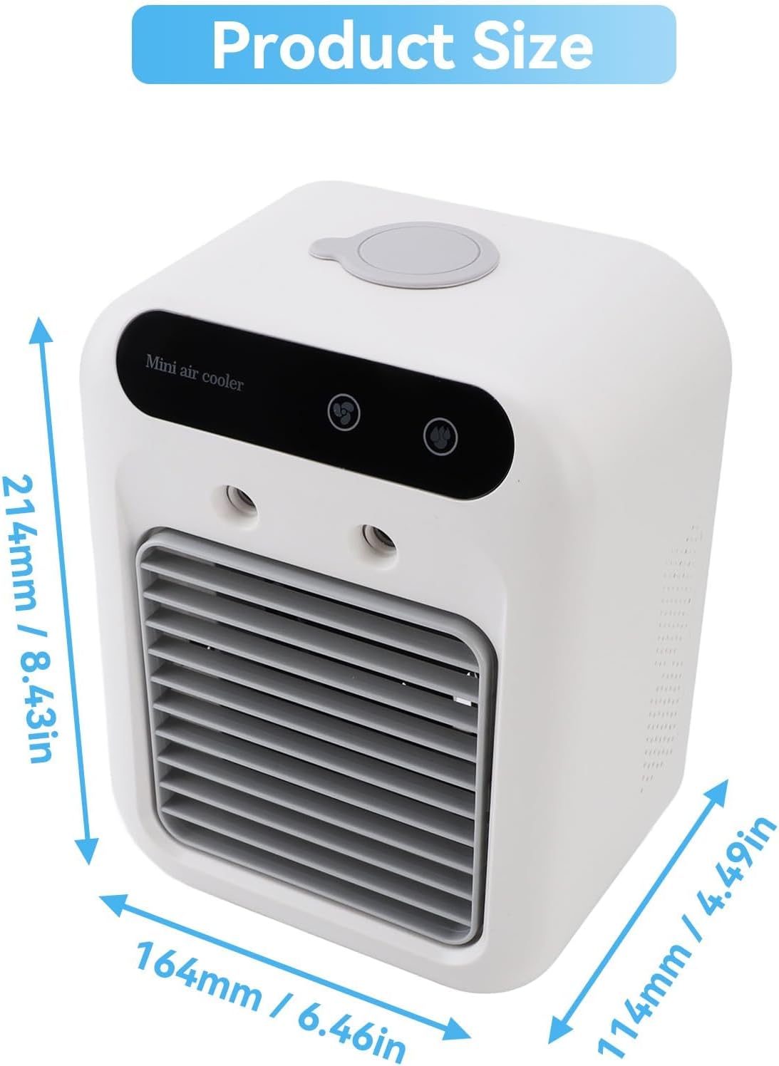 Portable Mini Air Cooler for Bedroom, Office & Camping