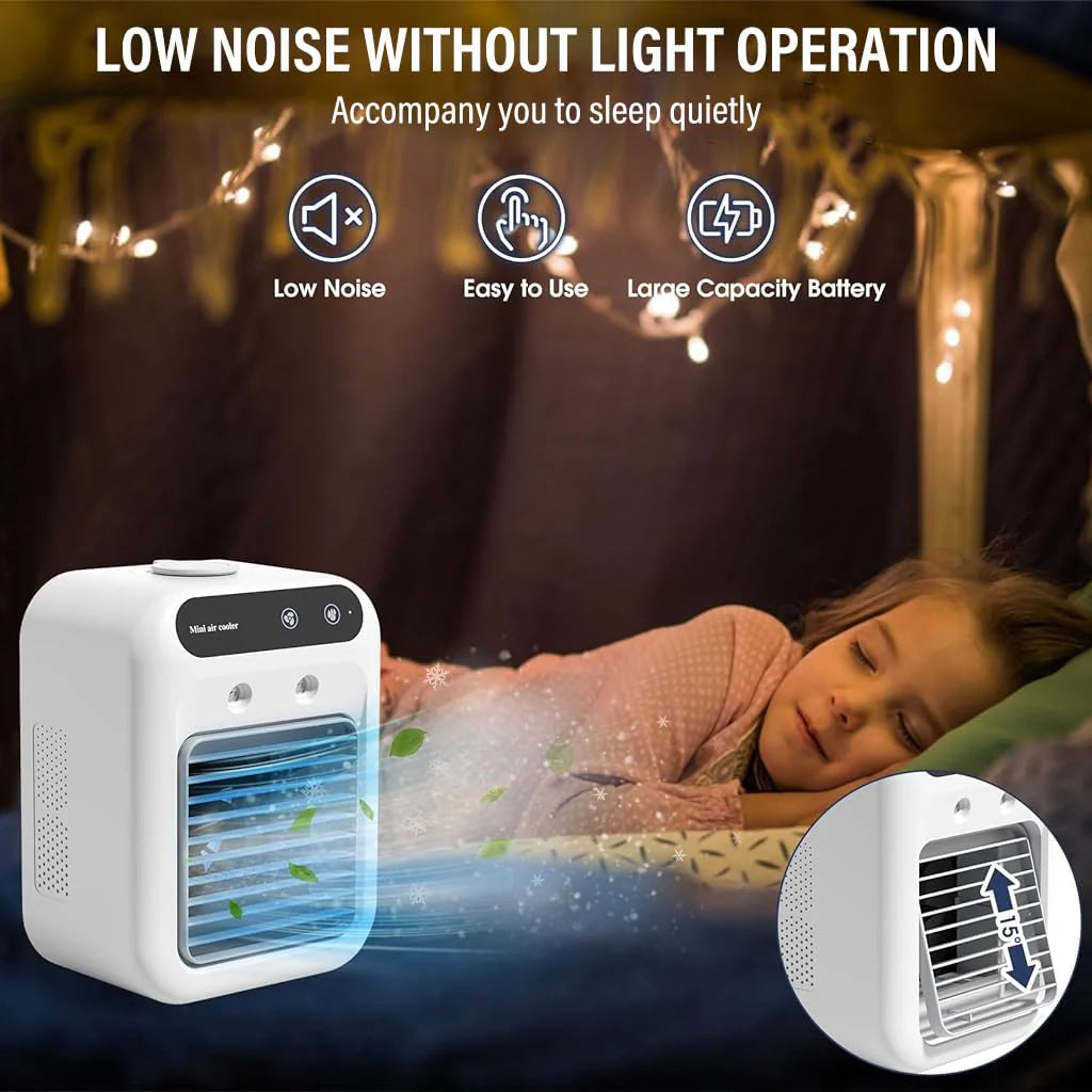 Portable Mini Air Cooler for Bedroom, Office & Camping