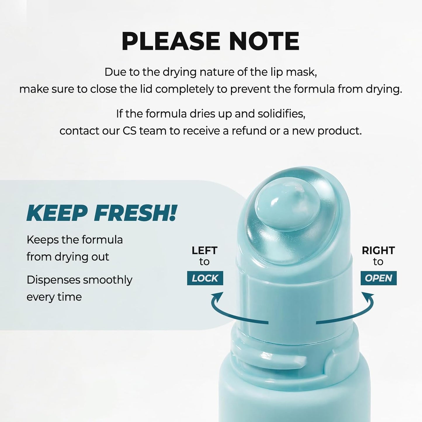 Laka Cooling Peel-Off Lip Mask, Gentle Soothing Exfoliator, Hygienic Daily Lip Care, K-Beauty, 0.33 fl.oz