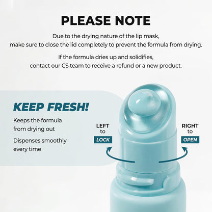 Laka Cooling Peel-Off Lip Mask, Gentle Soothing Exfoliator, Hygienic Daily Lip Care, K-Beauty, 0.33 fl.oz