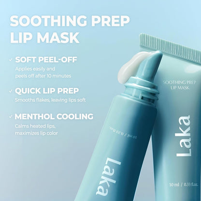 Laka Cooling Peel-Off Lip Mask, Gentle Soothing Exfoliator, Hygienic Daily Lip Care, K-Beauty, 0.33 fl.oz
