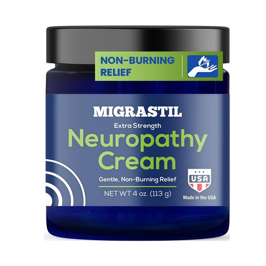 Basic Vigor Migrastil Neuropathy Relief Cream Extra Strength for Feet, Legs, and Hands